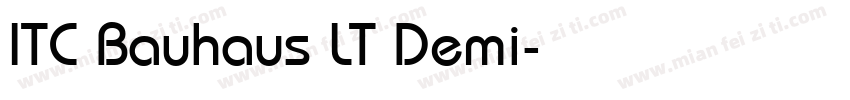 ITC Bauhaus LT Demi字体转换